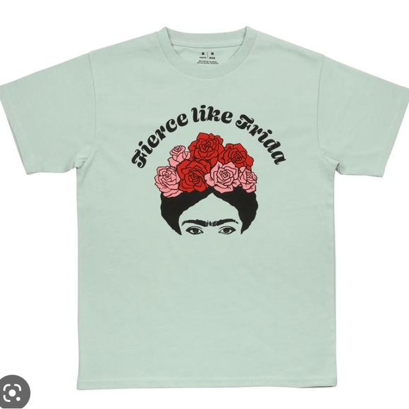 Fierce Like Frida cotton/polyester blend T-shirt. Size XS youth. - Picture 7 of 7